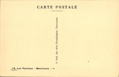 VINTAGE POSTCARD the Pyrenees Louis Mount the citadel