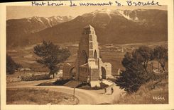 VINTAGE POSTCARD the Pyrenees Mont Louis Places Monument Emmanuel Brousse
