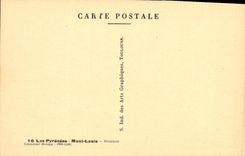 VINTAGE POSTCARD the Pyrenees Mont Louis Places Monument Emmanuel Brousse