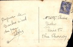 VINTAGE POSTCARD Tarbes Places of Verdun and large modern hotel