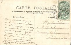 CPA Route Argeles a Eaux Bonnes La Sortie du Tunnel Automobile