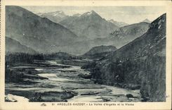 CPA Argeles Gazost La Vallee d Argeles et le Viscos