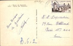 CPA Route de Gavarnie Luz Eglise des Templiers