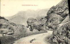 CPA Gavarnie Le Chaos Ou Route de Gavarnie 