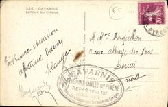 CPA Gavarnie Retour Du Cirque Anes Mules