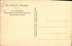 VINTAGE POSTCARD Bagneres de Bigorre L Hydropathic establishment