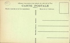 VINTAGE POSTCARD Bagneres de Bigorre Seen from of the Casino on the Place of the Thermal baths T Solid mass of Lheris