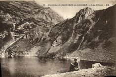 VINTAGE POSTCARD Surroundings of Bagneres de Bigorre Lake D Oncet