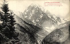 VINTAGE POSTCARD Bagneres de Bigorre the Peak of the South of Tramezeygue