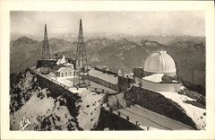 VINTAGE POSTCARD the Peak of Midday of Bigorre L Observatory and the Chain of the Pyrenees