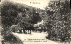 VINTAGE POSTCARD Bagneres de Bigorre Hydropathic establishment of Hello