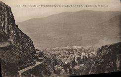 VINTAGE POSTCARD Route of Pierrefitte has Cauterets Entree of the Throat