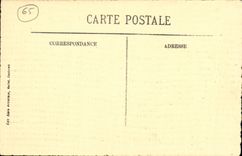 Panorama de Cauterets de la POSTAL de la VENDIMIA y el Peguere maximo visto de la reina de Hortense