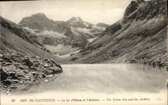 VINTAGE POSTCARD Cauterets the Lake D Estom and L Ardiden