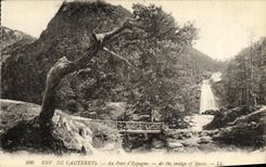 VINTAGE POSTCARD Cauterets With the Bridge D Spain