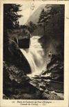 VINTAGE POSTCARD Cauterets Route of Cauterets to the Bridge D Spain Cascades of Cerisey