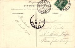 VINTAGE POSTCARD Cauterets Avenue of the Green Nipple