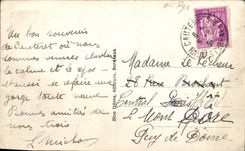 VINTAGE POSTCARD Surroundings of Cauterets the Cascade of the Lake D Estom