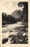 VINTAGE POSTCARD Cauterets Route of Pierrefitte has Cauterets Gave and Peguere