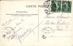 VINTAGE POSTCARD the Pyrenees Cauterets Gave of Cambasque and View of Cauterets