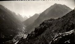 VINTAGE POSTCARD Cauterets the Valley At the bottom Pegerre