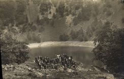 CARTE PHOTO Excursion du club vosgien de Masevaux Juin 1921