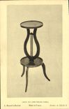 CPA Louis XVI Lyre Chaped Table