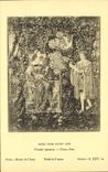 CPA Scene From Court Life French tapestry Cirea Paris Musee de Cluny