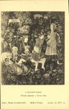 CPA A Peasant s Dance French tapestry Cirea Paris Musee Arts decoratifs