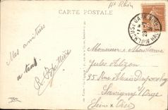VINTAGE POSTCARD Mulhouse Nouvelle posts close to the Station