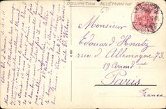 VINTAGE POSTCARD Mulhousen St Josephskirche Mulhouse
