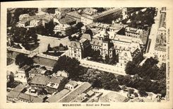 VINTAGE POSTCARD Mulhouse Post office building