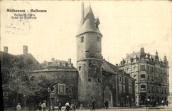 VINTAGE POSTCARD Mulhouse Turn of Bollwek