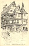 CPA Kaysersberg Au debouche du Pont sur la Weiss