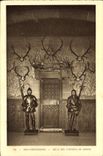 VINTAGE POSTCARD High Kœnigsbourg Room of the Hunting trophies