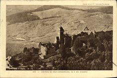 VINTAGE POSTCARD Castle of High Kœnigsbourg Considering has Vol D Bird