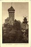 VINTAGE POSTCARD High Kœnigsbourg the Belfry and the Mill