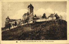 VINTAGE POSTCARD High Kœnigsbourg Seen D together
