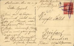 Ano dejado Colmar Der Lauch de la POSTAL de la VENDIMIA