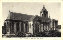 Catedral Martin de Colmar de la POSTAL de la VENDIMIA Saint
