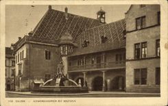 La POSTAL Colmar Schwendibrunnen de la VENDIMIA puso Kaufhaus