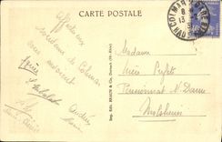 Iglesia San Martin de Colmar de la POSTAL de la VENDIMIA tres puentes del horno de Cheur