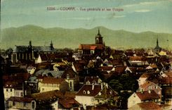 Opinion de Colmar de la POSTAL de la VENDIMIA y los Vosges