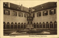 Museo de Colmar Kreuzgang Unterlinden de la POSTAL de la VENDIMIA