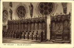 Iglesia San Martin de Colmar de la POSTAL de la VENDIMIA