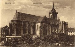 POSTAL Martinskirche Colmar de la VENDIMIA
