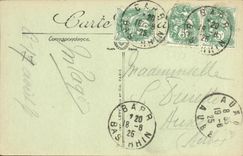 La POSTAL Colmar de la VENDIMIA pone L logia de la iglesia de la decimosexto comisaria de policias