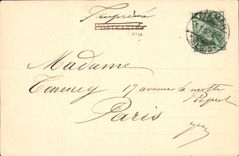 POSTAL Colmar Kopf Haus de la VENDIMIA