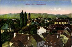 Eis Gesamtansicht de Colmar de la POSTAL de la VENDIMIA