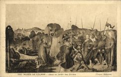 Museo de Colmar de la POSTAL de la VENDIMIA de Jesús al jardin de los Aceituna arboles